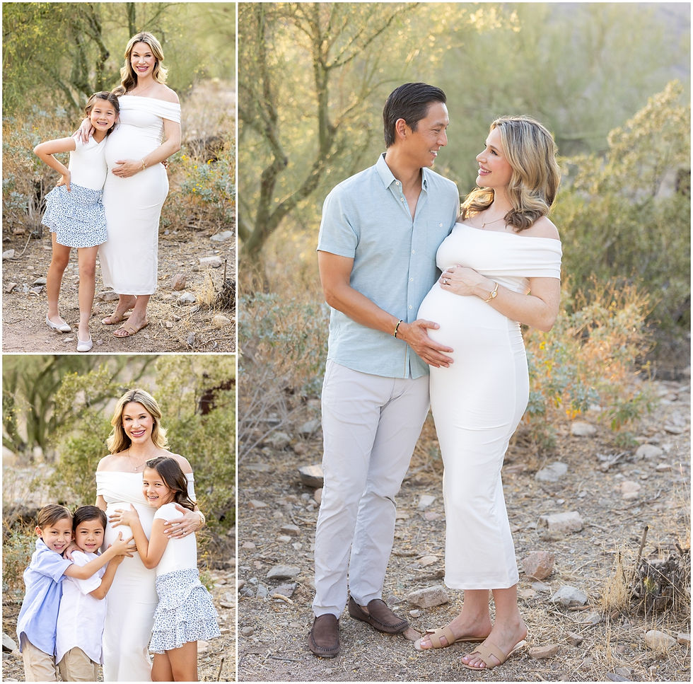 Maternity session photos by Scottsdale photographer Jennifer Bowen