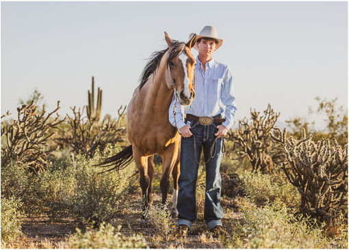 Cave Creek Cowboy Senior Photos with Horse | Authentic Grad Photos in the Arizona Desert