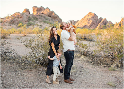 Scottsdale family photos at Papago Park with the Dugan Family
