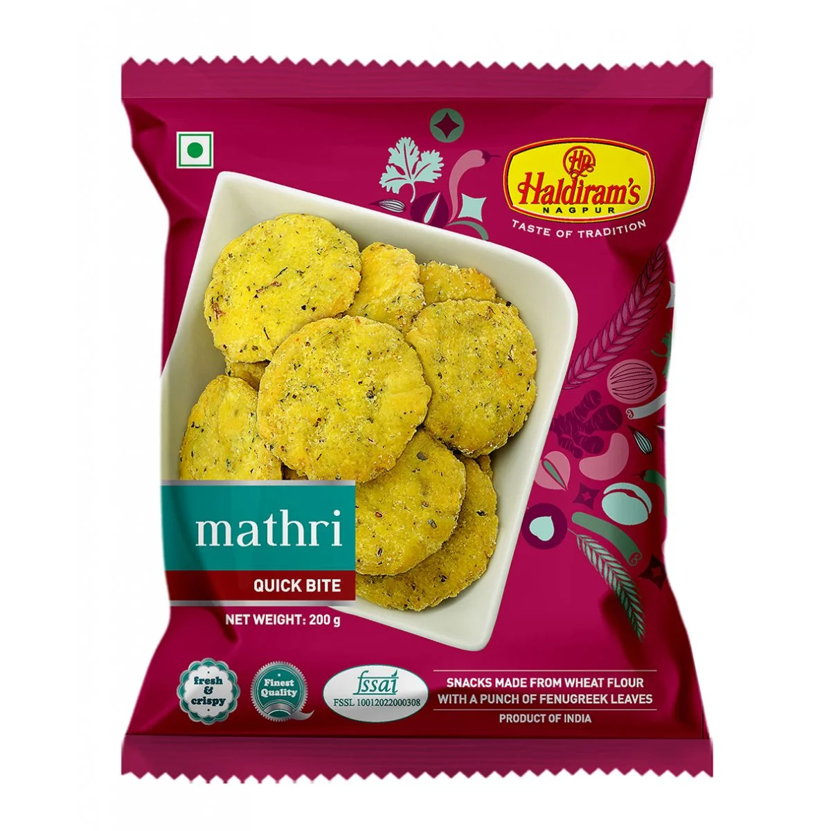 HALDIRAM MATHRI  200GM