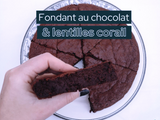 Fondant au chocolat et lentilles corail