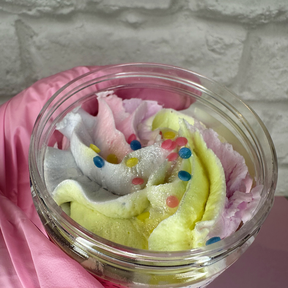 Thumbnail: Large birthday cake vegan whipped soap aprox 150g 