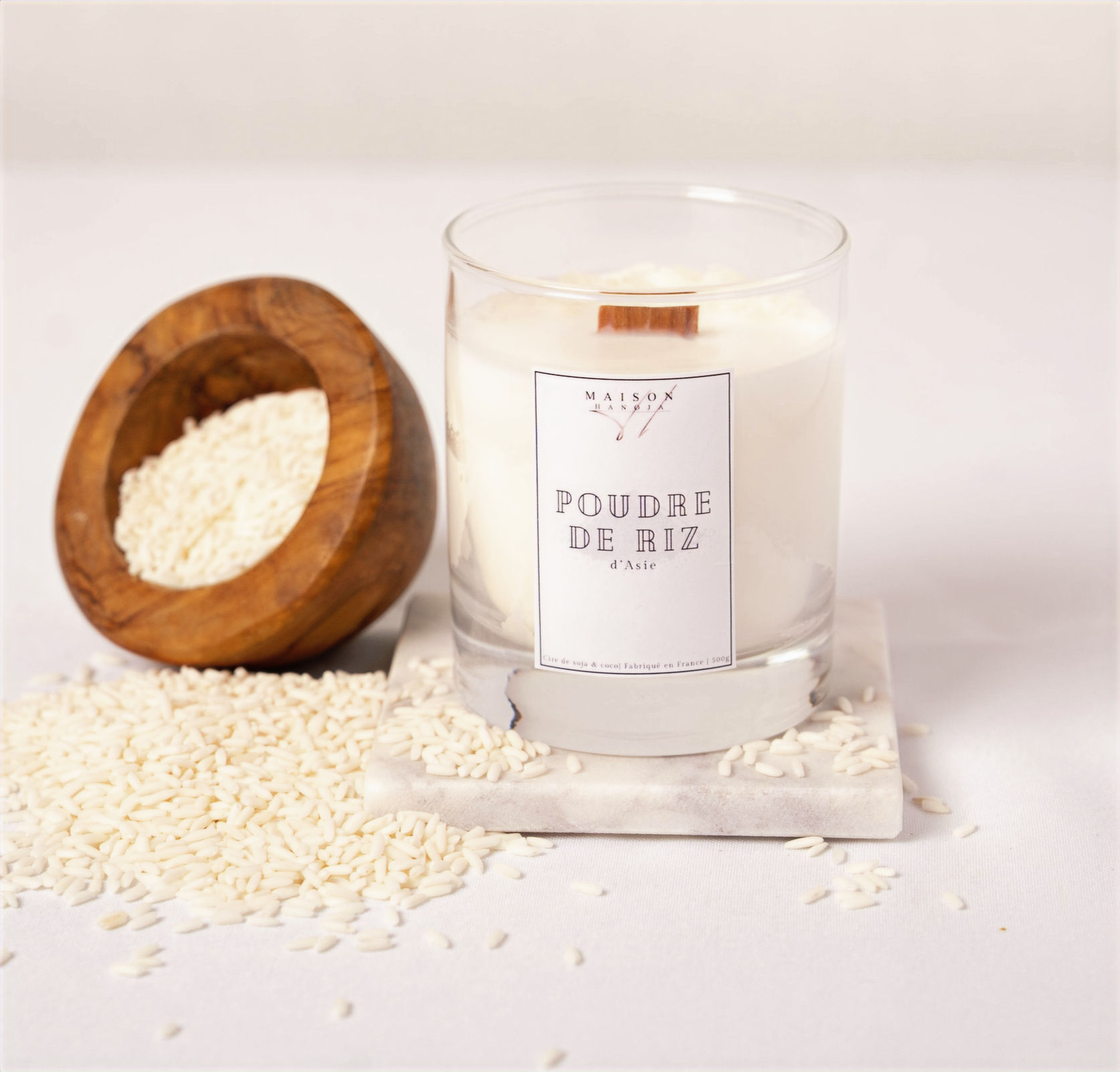 Bougie parfumée Poudre de Riz d'Asie