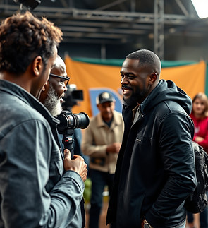 Black director talking to actors on set.jpg