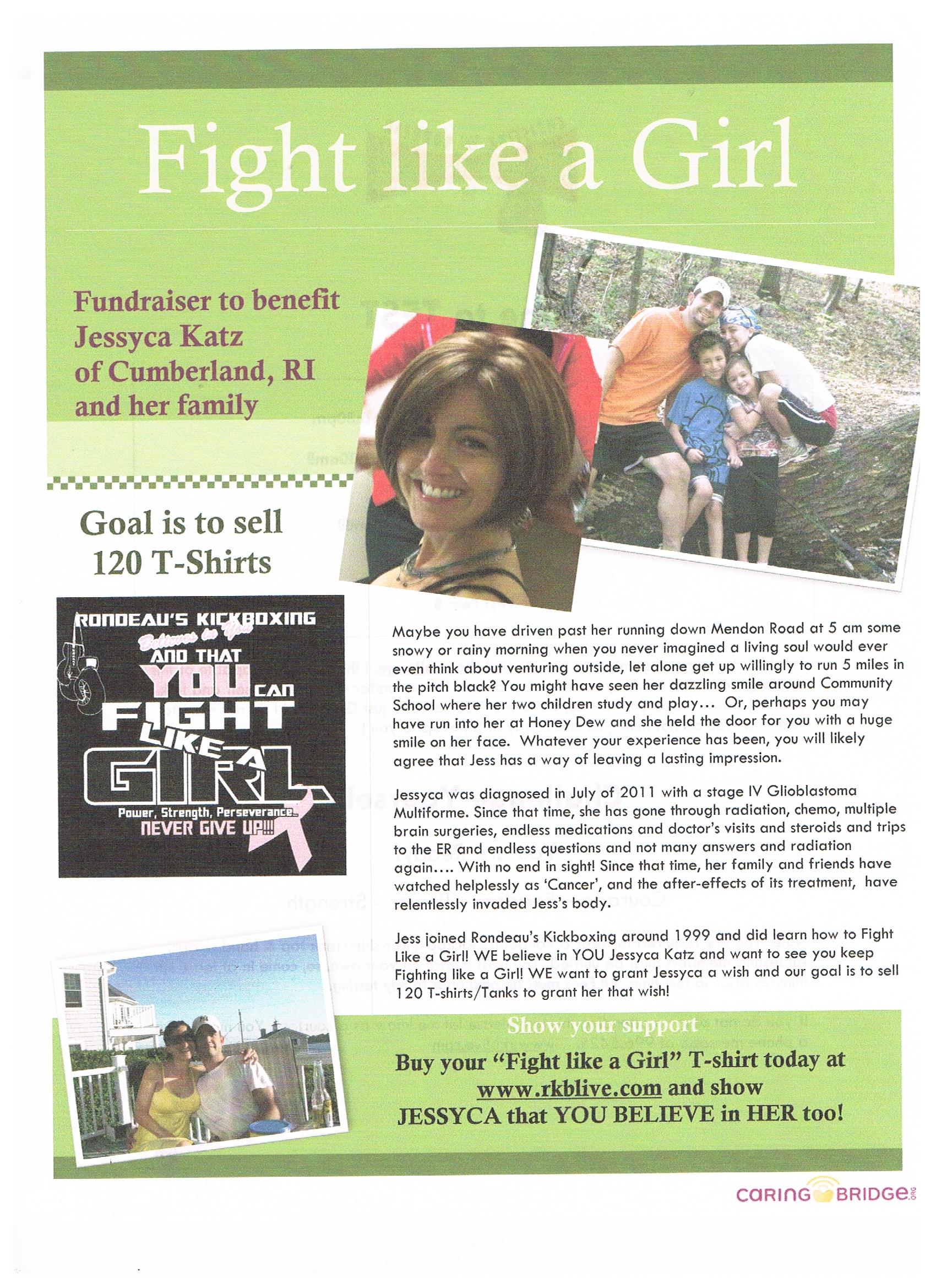 Jess's flyer for her event