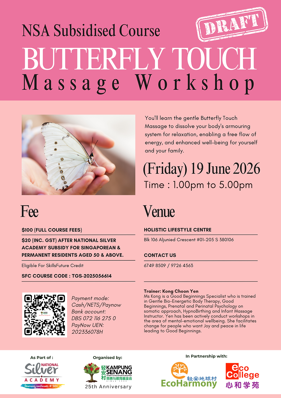 Butterfly Touch Massage Workshop