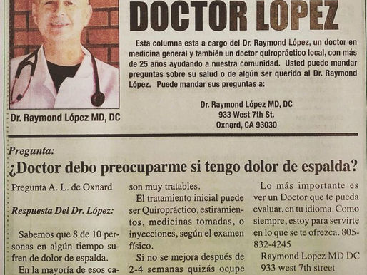 Su Capsula de Salud, con el Dr. Lopez