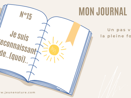 Je suis reconnaissant...