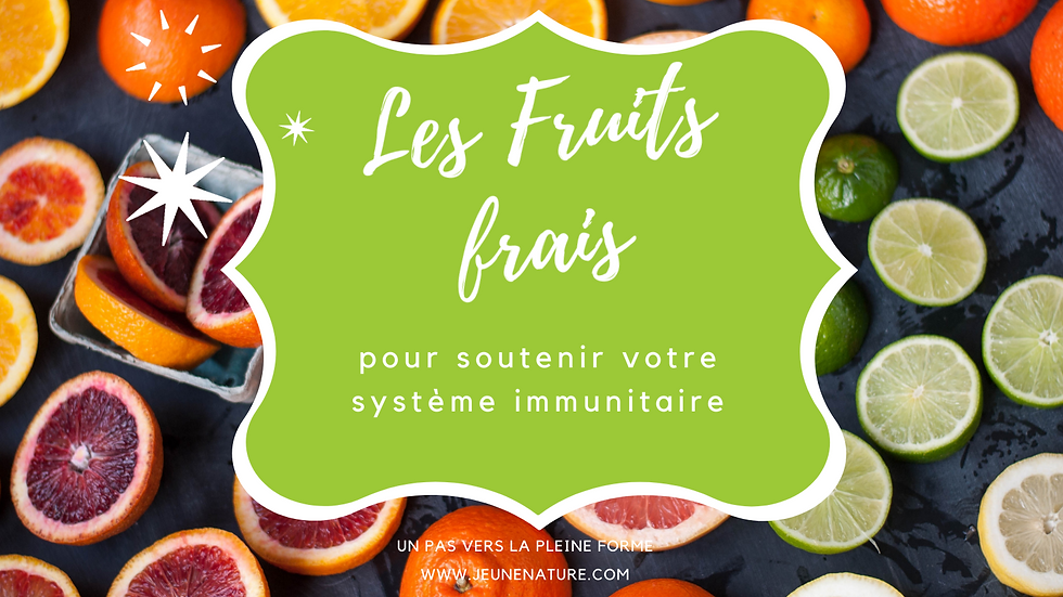 Les fruits frais- Sources de fibres