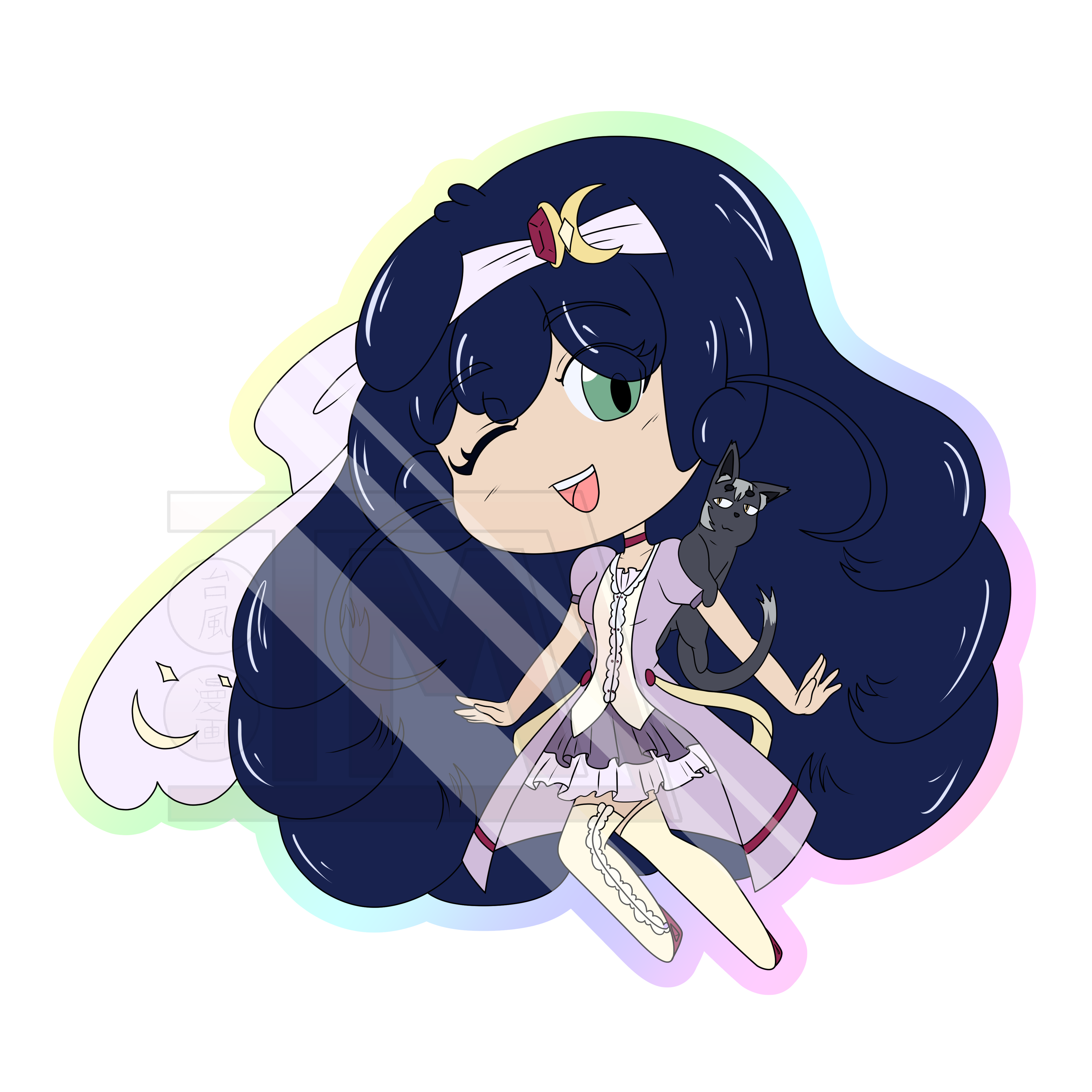 Hitomi and Saeichi Chibi Pin -Typhoon Manga Collectibles Set 2