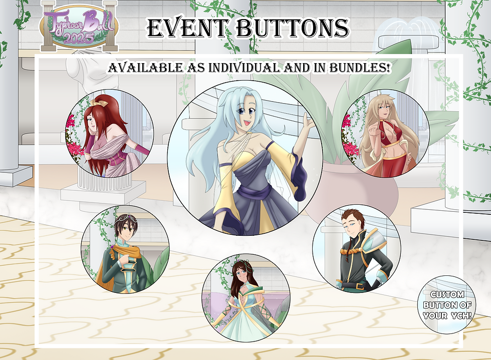 Typhoon Ball 2025 Buttons & Bundles