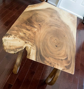 monkey pod live edge coffee table