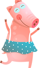 Karikatur-Schwein