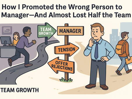 How I Promoted the Wrong Person to Manager And Almost Lost Half the Team