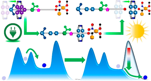 Artificial Molecular Pump Operating in Response to Electricity and Light. 