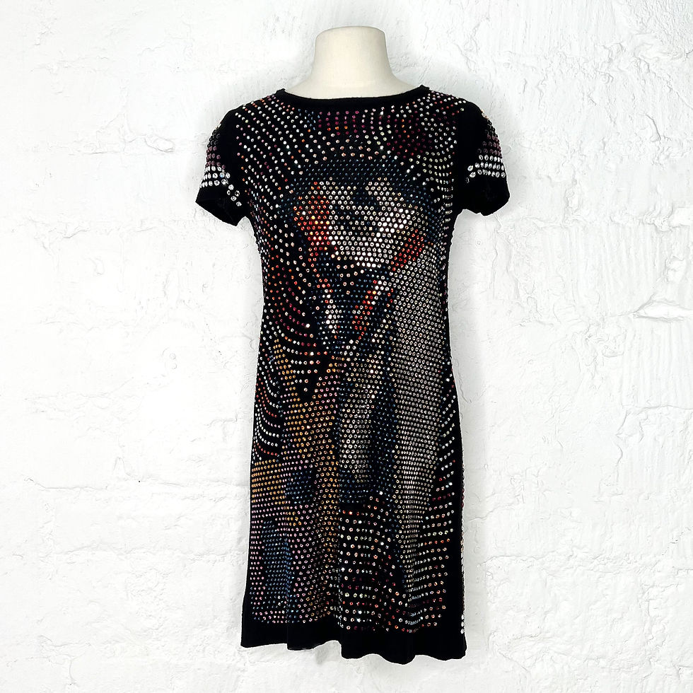 SONIA RYKIEL - T-shirt dress with rhinestones