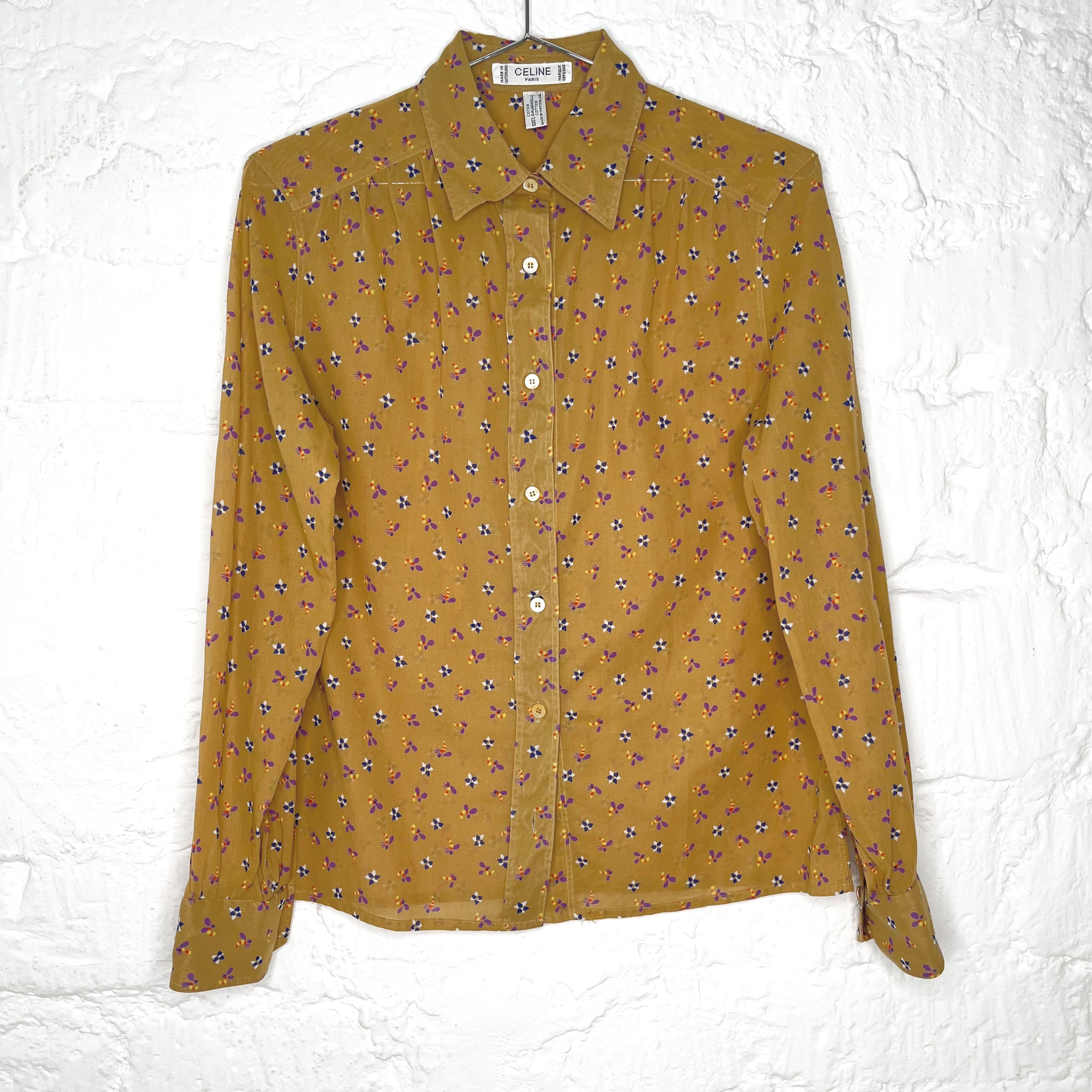 CÉLINE - Bee printed shirt