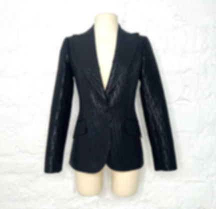 CHRISTIAN DIOR - Black Monogram Lurex Blazer