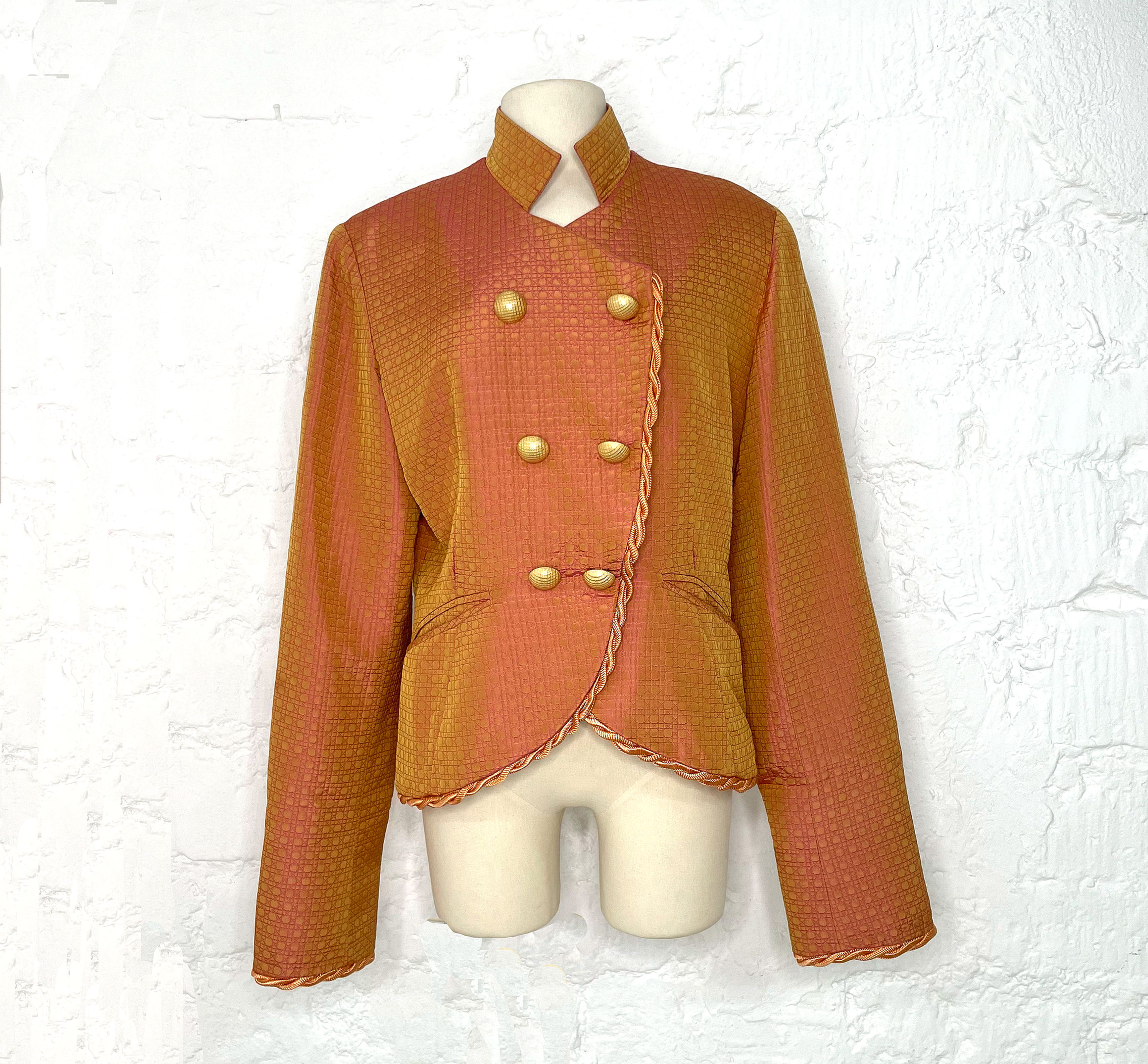 CHRISTIAN DIOR - Orange silk set