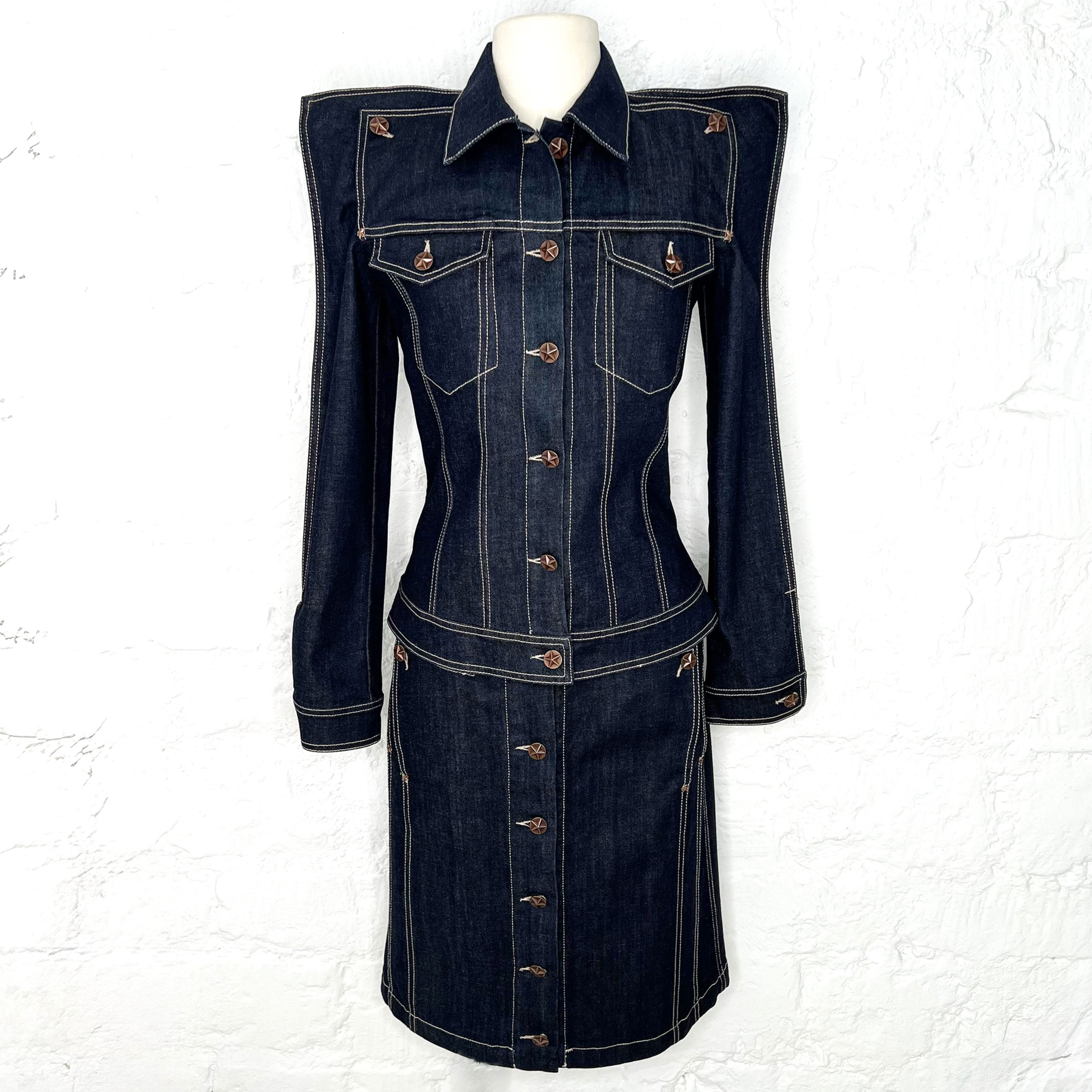 JEAN-PAUL GAULTIER - Denim jacket-dress set