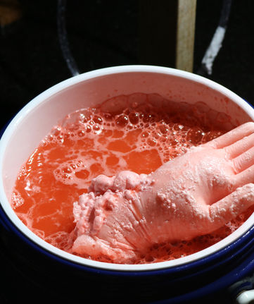 オムライス人間の手