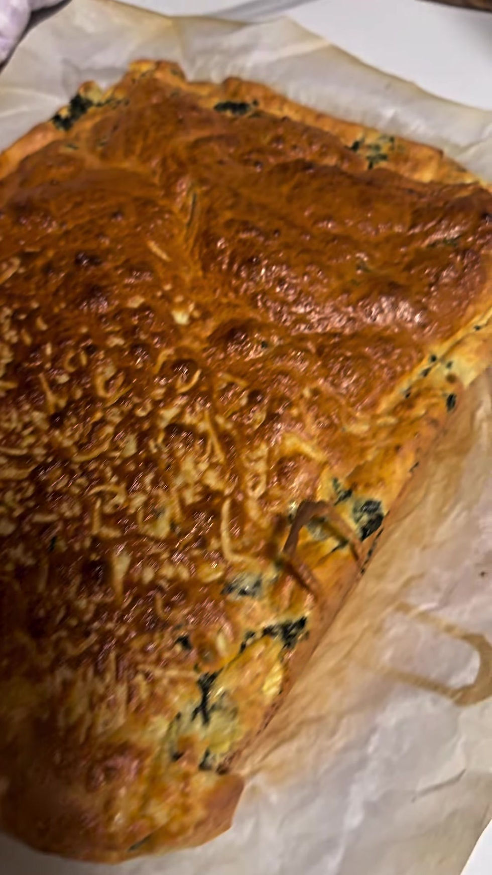 Πίτα με κόκκινες φακές & σπανάκι (χωρίς γλουτένη)