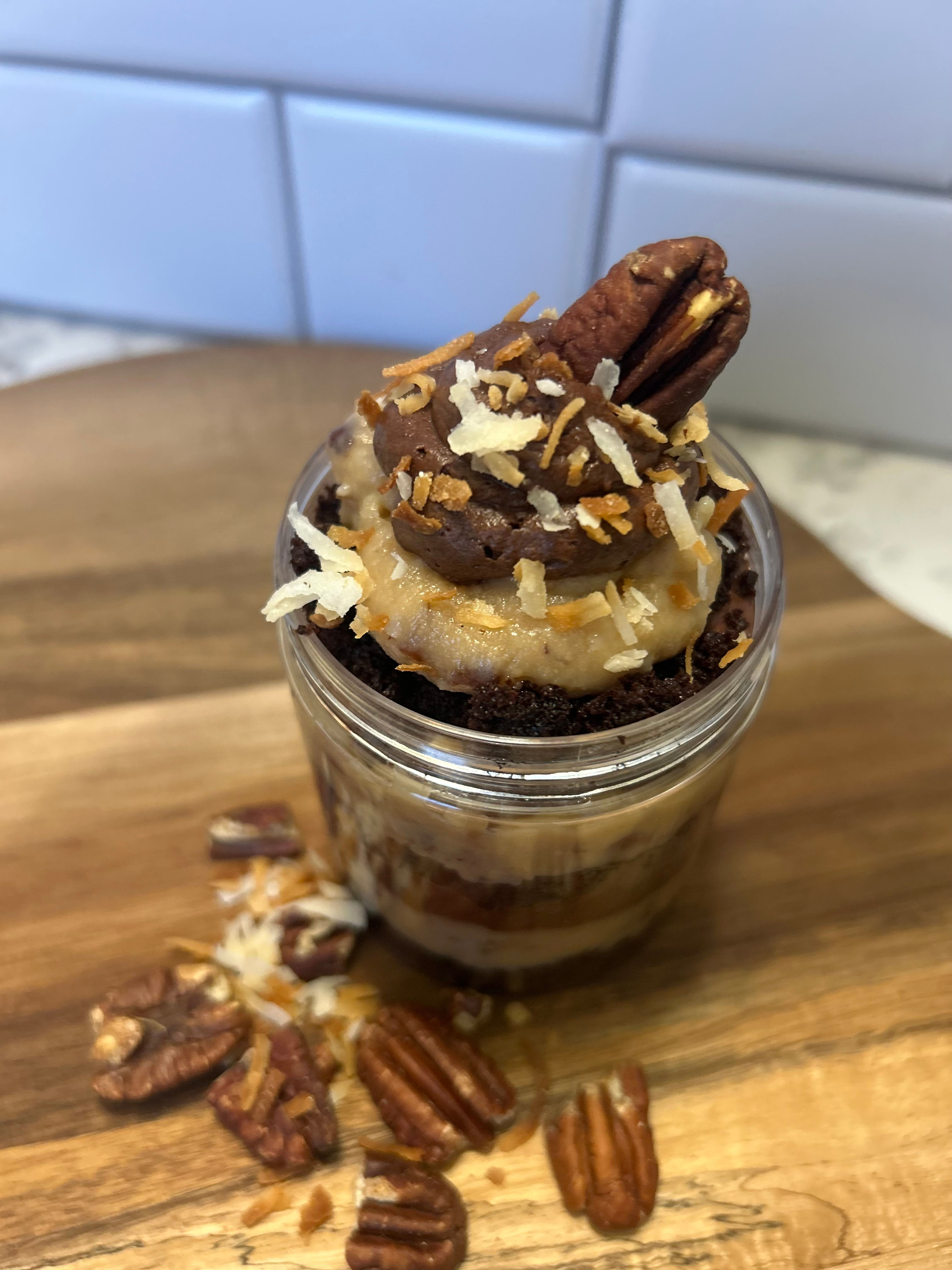 German Chocolate Cake Jar