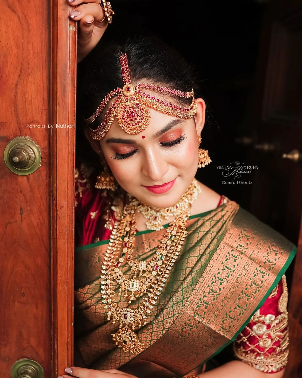 Dark Green Banarasi Silk Saree