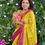 Thumbnail: Yellow & Pink Ethnic Zari Banarasi Saree