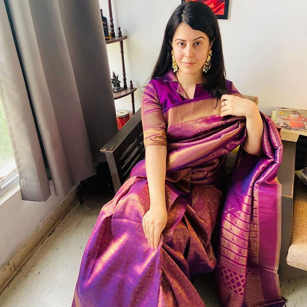 WINE WOVEN BANARASI SILK SAREE