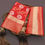 Thumbnail: RICH RED FLOWER SILK SAREE