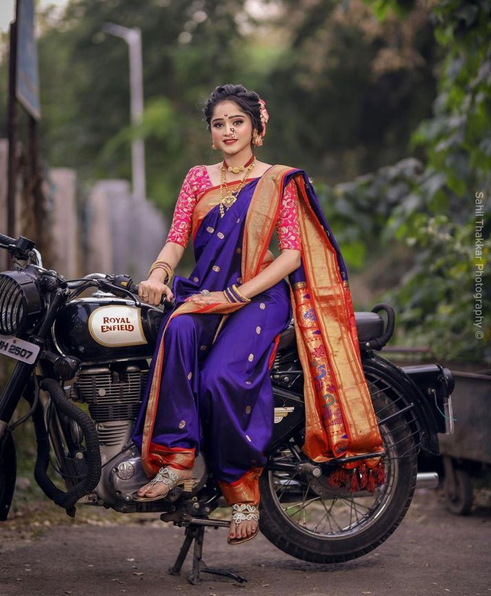 Thumbnail: Purple Heavy Banarasi Silk