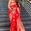 Thumbnail: SPRING RED WOVEN BANARASI SILK SAREE