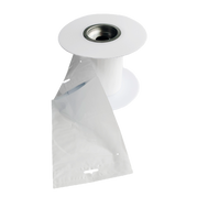 Clear retail display auto-bag with Euro slot header for hanging hooks.