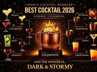 March Cocktail Madness Champion: Dark & Stormy Takes the Crown 🌩️🏆