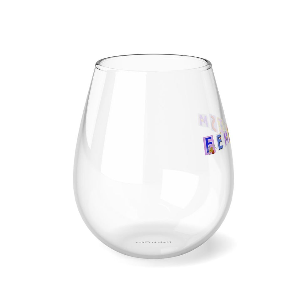Thumbnail: Feminism Stemless Wine Glass, 11.75oz