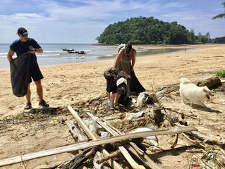 Layan Beach Clean with Trash Hero