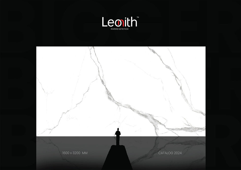 LEONITH glossy porcelain slab catalogue cover