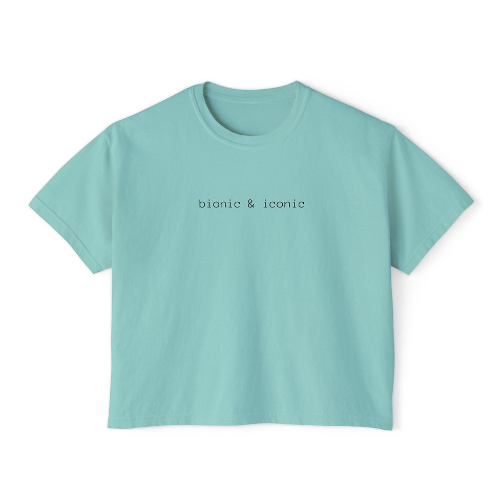 Thumbnail: Bionic & Iconic Boxy Tee (LEFT Curve)