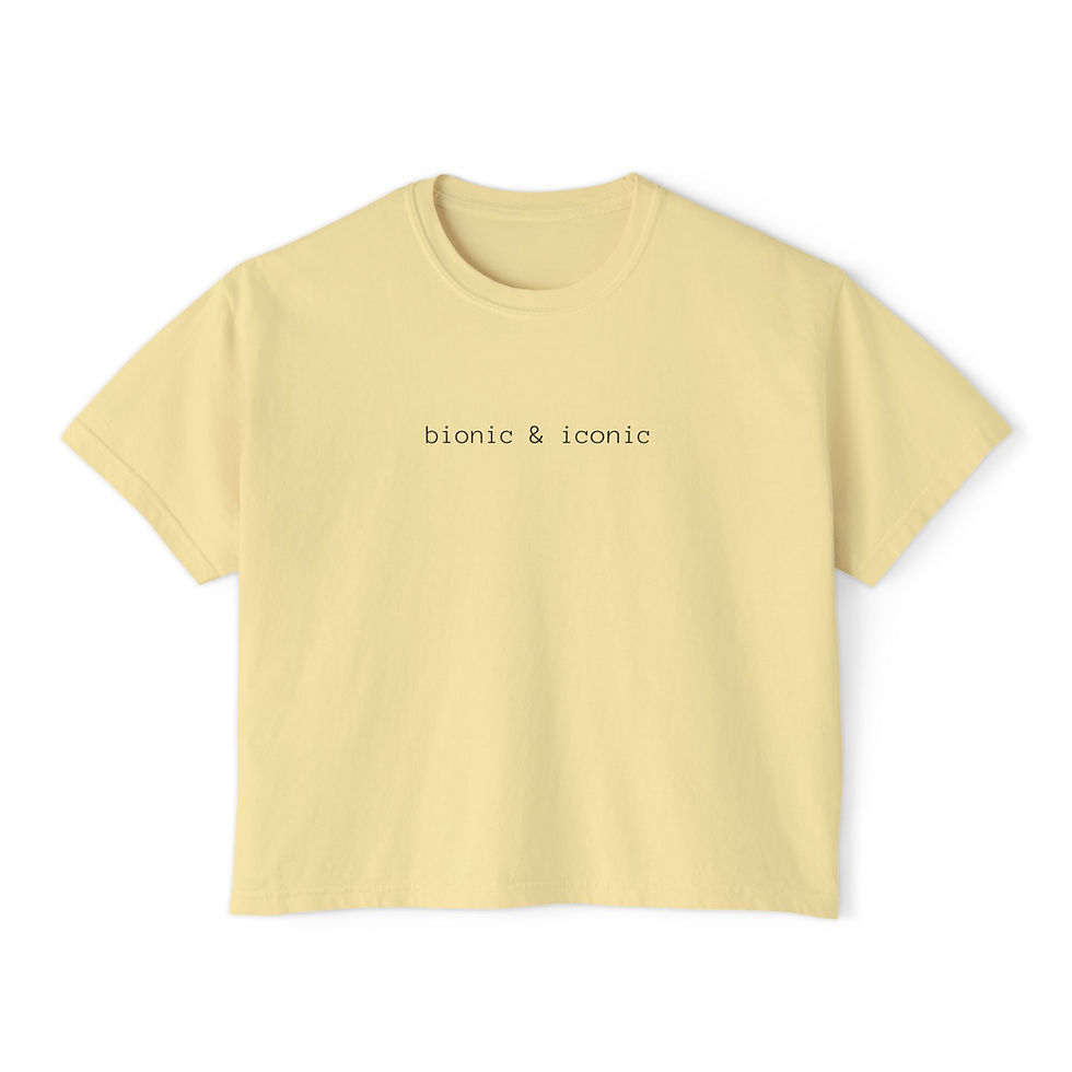 Thumbnail: Bionic & Iconic Boxy Tee (LEFT Curve)