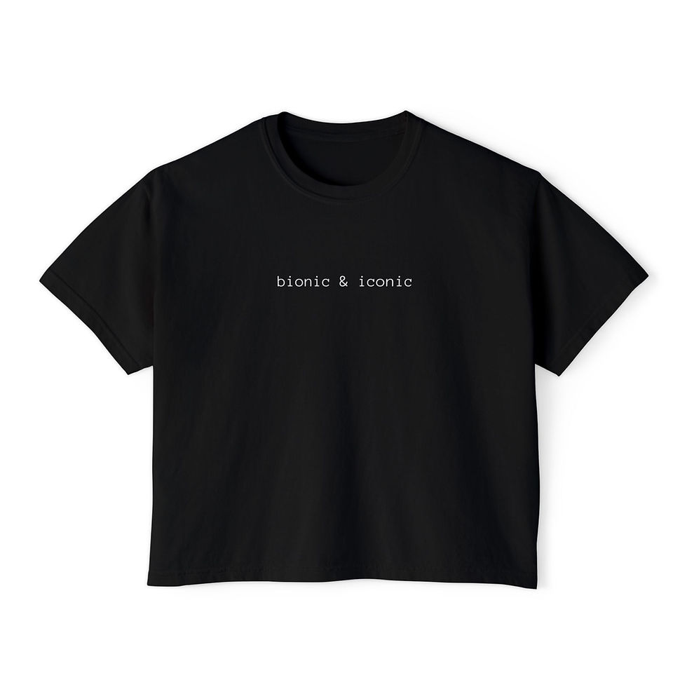 Thumbnail: Bionic & Iconic Boxy Tee (LEFT Curve)