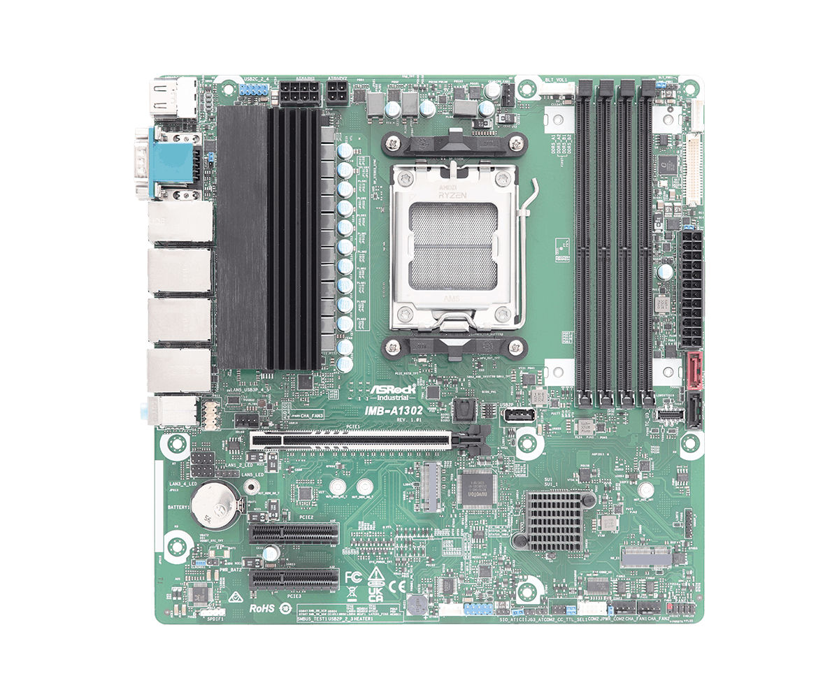 ASRock Industrial IMB-A1302 Micro-ATX Motherboard