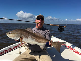 Fly Fishing for Bull Reds - Georgetown / Pawleys Island South Carolina