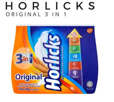 好立克 3 合 1 原味飲料 Horlicks Original 3 in 1 28g x 10 sachets