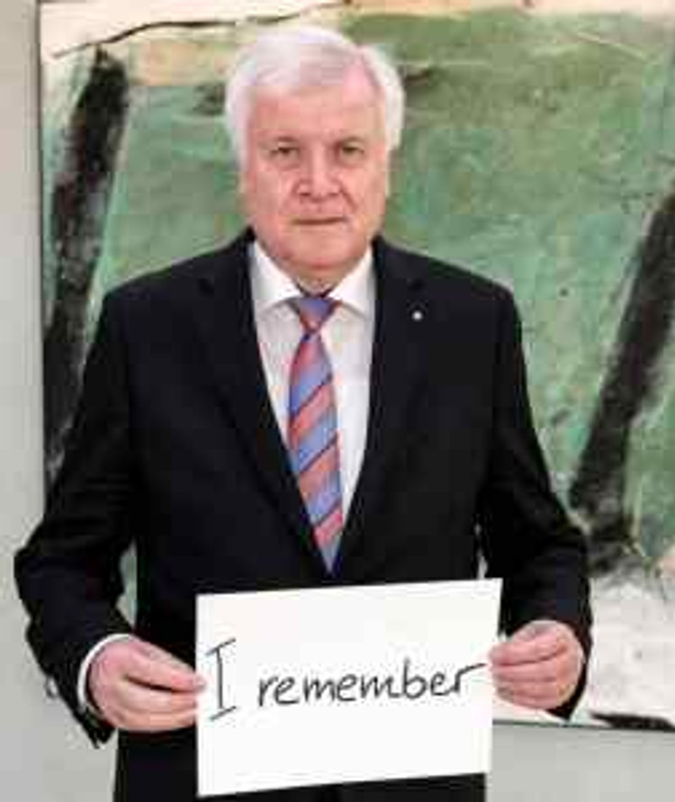Horst Seehofer #WeRemember