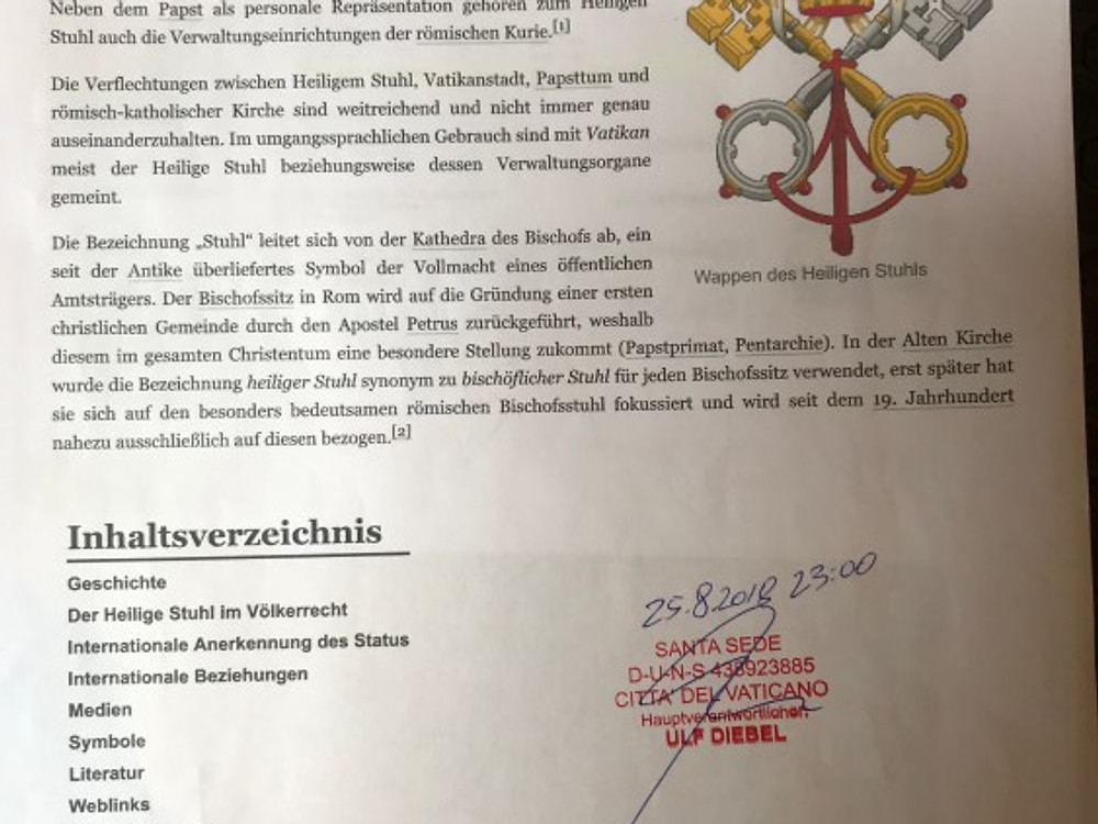 Heiliger Stuhl
