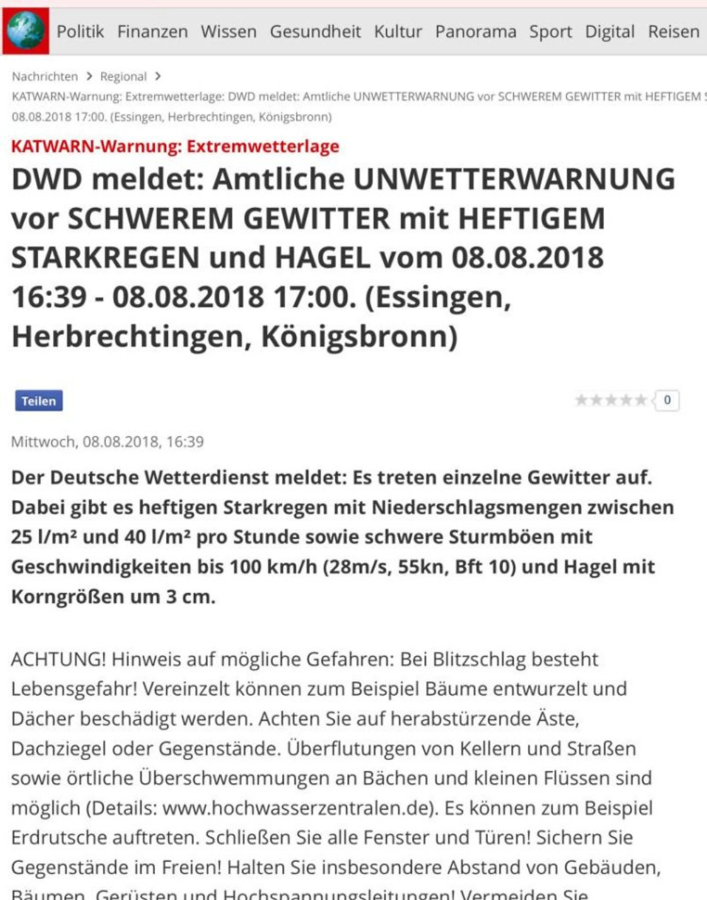 Gewitter 8.8.18