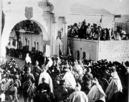 The German Kaiser entering Jerusalem