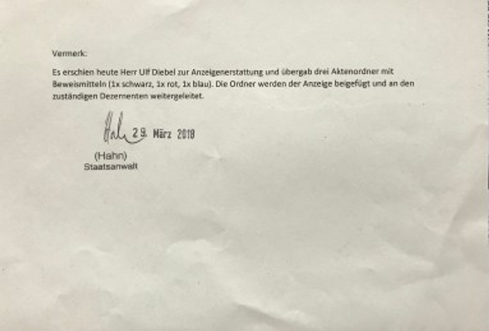 Staatsanwalt Hahn