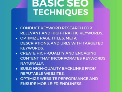 *BASIC SEO TECHNIQUES* 